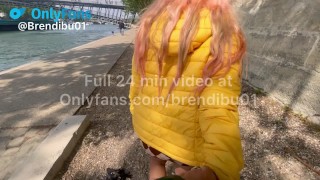 Un fan me folla duro frente a la torre Eiffel, sexo con un desconocido 🇫🇷 PARIS