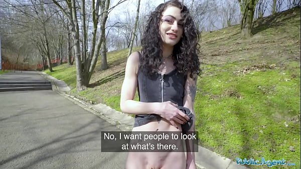 Public Agent She gets a big cock inside her tight pink pussy