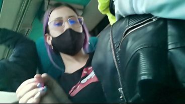 Blowjob and fucking with creampie in public service bus – BlakeProductions