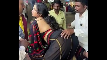 Horny estrange Indian wifes at stall fucked by public(A.I)