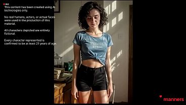 a skinny curly-haired slut gave herself up for pennies [AI]