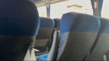 Road to MEDELLIN: jerkoff and fingering pussy with in public service bus