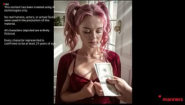 A pink-haired prostitute came to the call, I paid her and she started working.[AI]